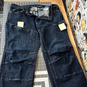 Duluth Trading Co Black Boot Cut Jeans Rugged Distressed